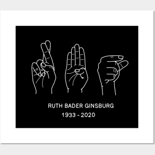 Ruth Bader Ginsburg ASL Posters and Art